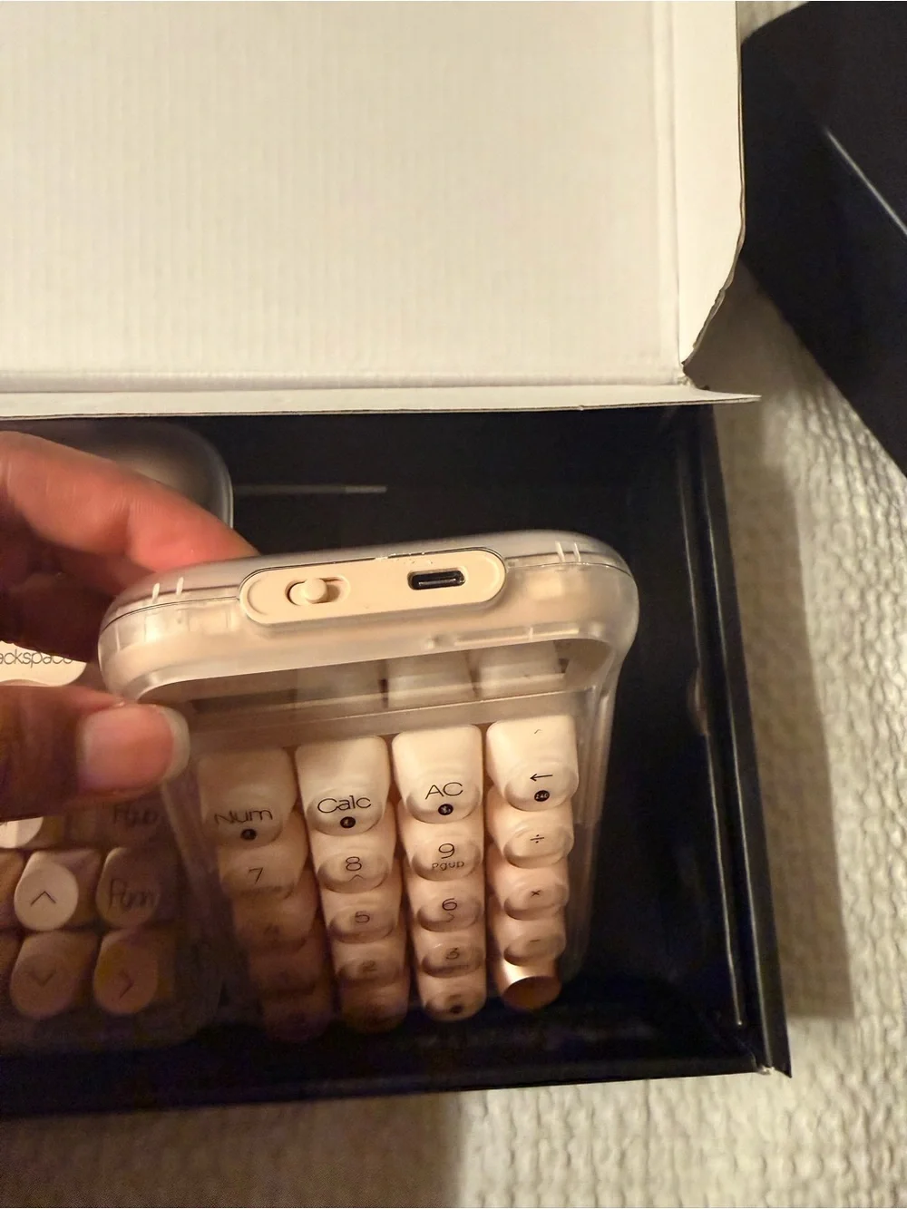 Lofree dot keyboard and number pad